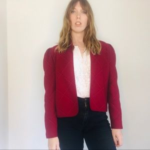 Vintage Louis Féraud Wool Cropped Jacket
